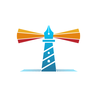 Pen Lighthouse Beacon Logo