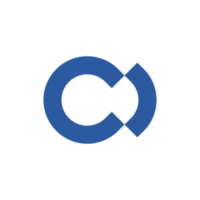 Abstract Split Circle Logo