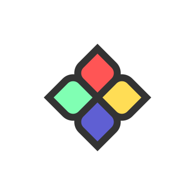 Colorful Abstract Diamond logo