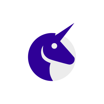 Unicorn Head in Circle Logo