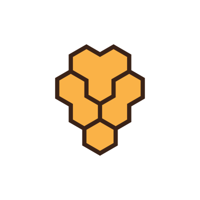 Geometric Hexagon Lion Face Logo