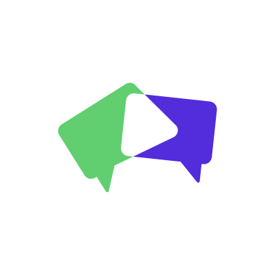 Interlocking Chat Video Logo