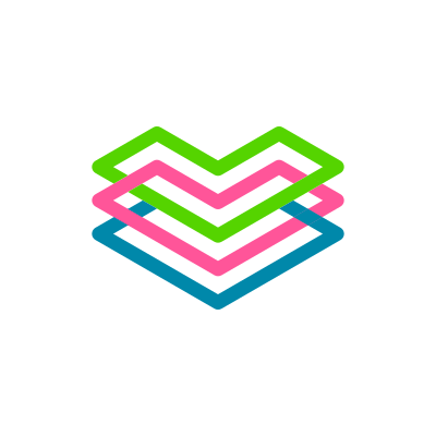 Interlocking Abstract Symbols Logo